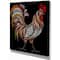 Designart - Vintage rooster - of Farmhouse Animals of Painting Print on Wrapped Canvas